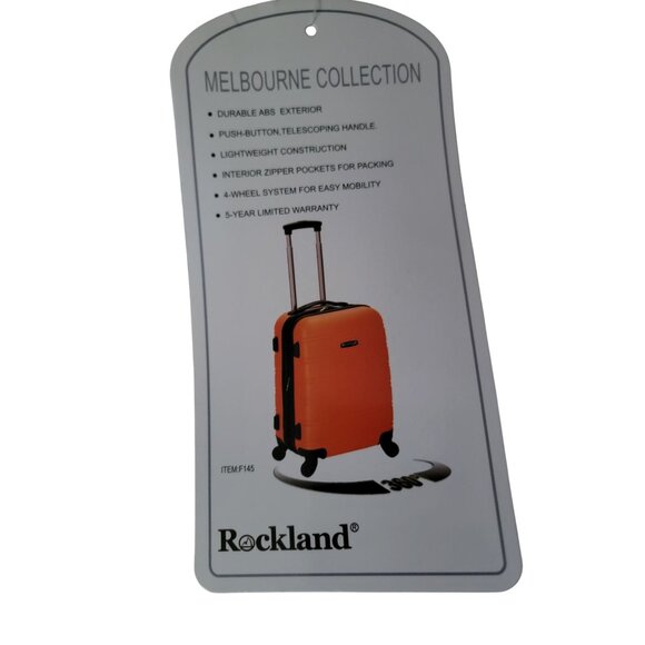 Rockland Melbourne Hardside Expandable Spinner Wheel Luggage, Champagne, Carry-o - Picture 7 of 7